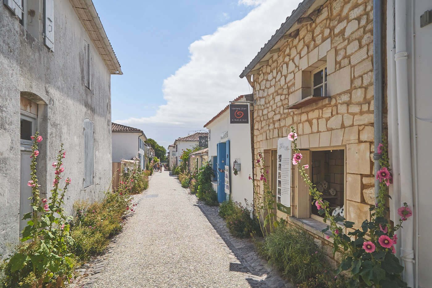 Rue commerçante de Talmont-sur-Gironde