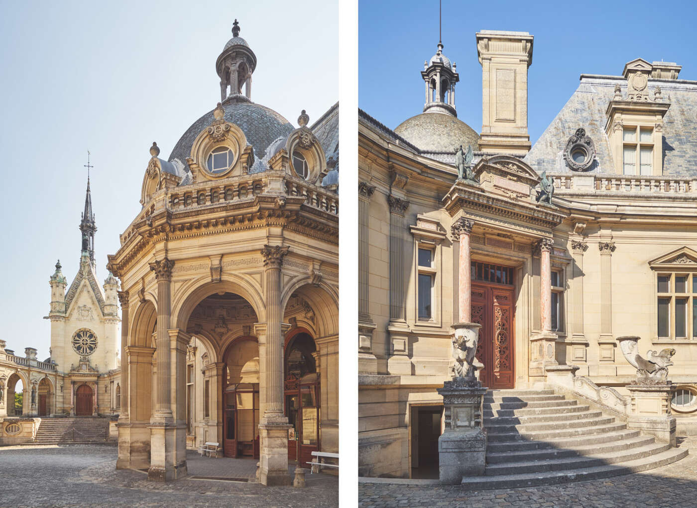 Cours du château de Chantilly